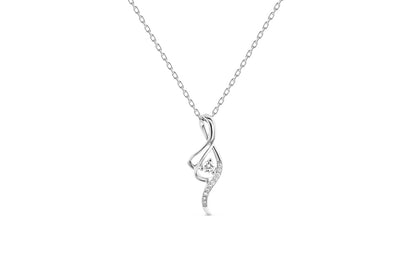 Single Round Diamond Necklace