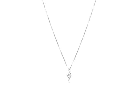 Single Round Diamond Necklace